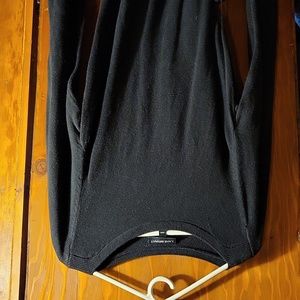 Black long sleeve knit style dress
